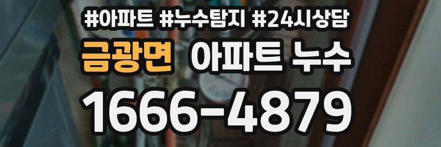 금광면 누수탐지