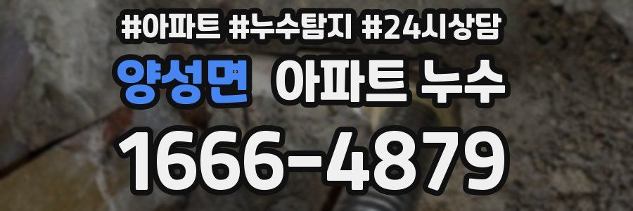 양성면 누수탐지