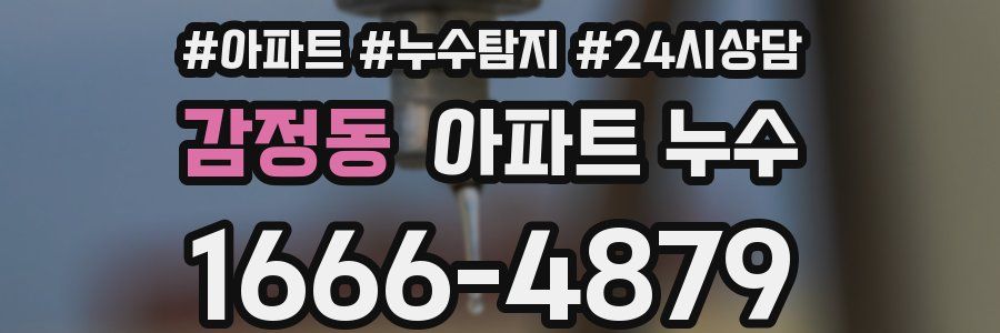 감정동 누수탐지