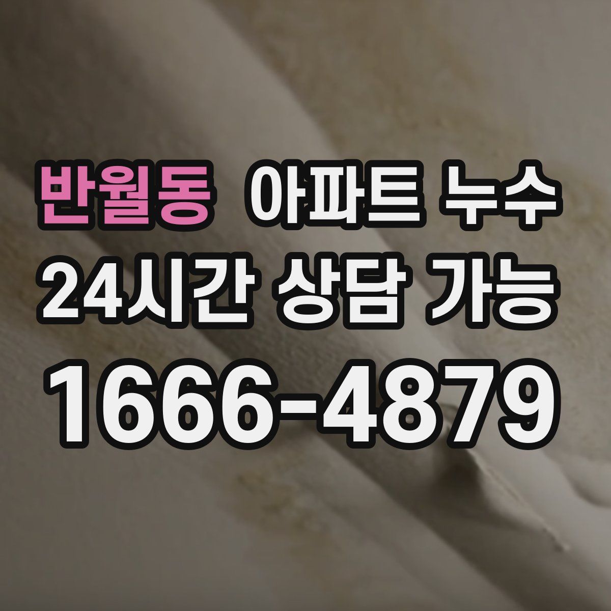 반월동 아파트 누수탐지