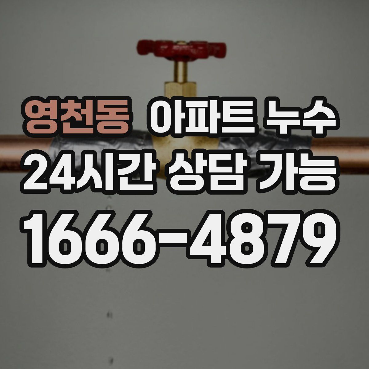 영천동 아파트 누수탐지