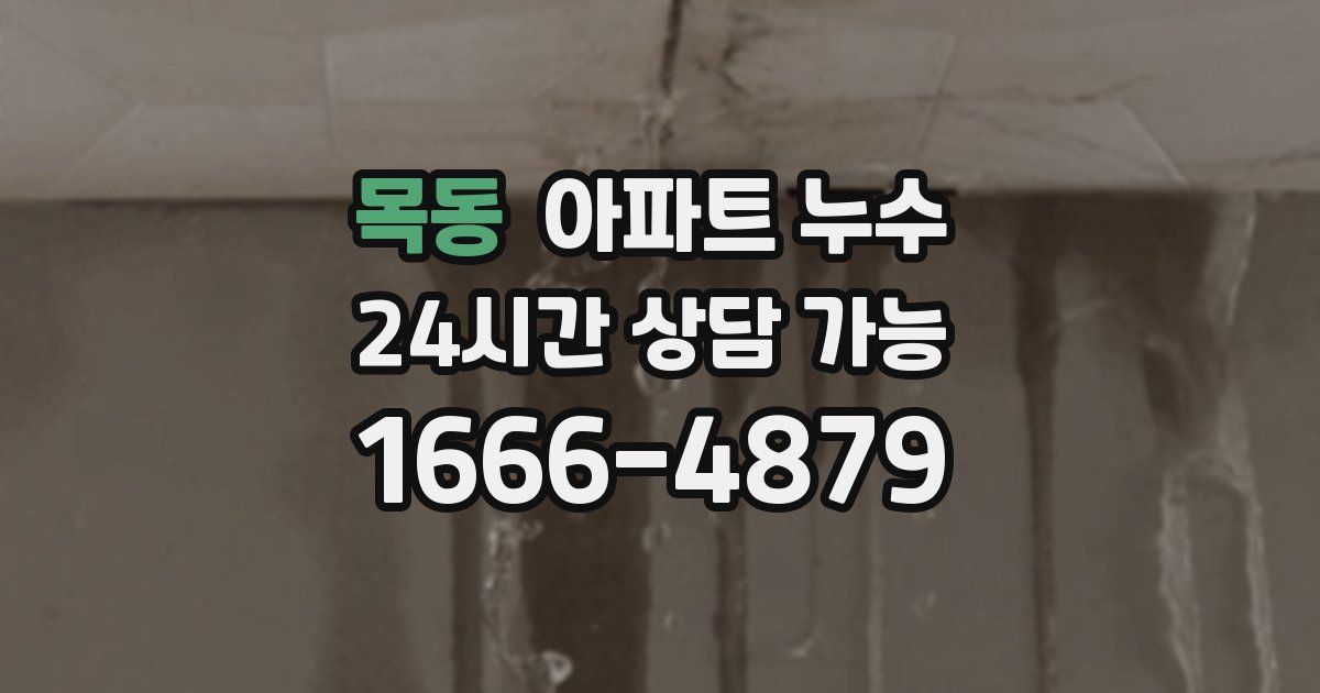 목동 아파트 누수