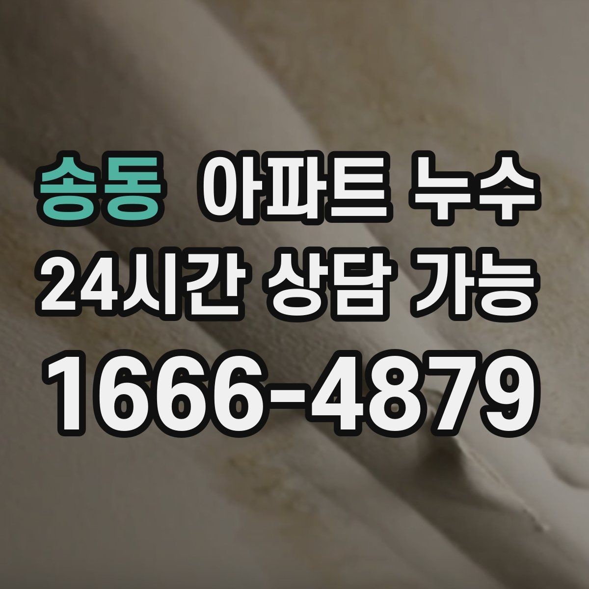 송동 아파트 누수 가구 밑 바닥이 계속 축축할 때