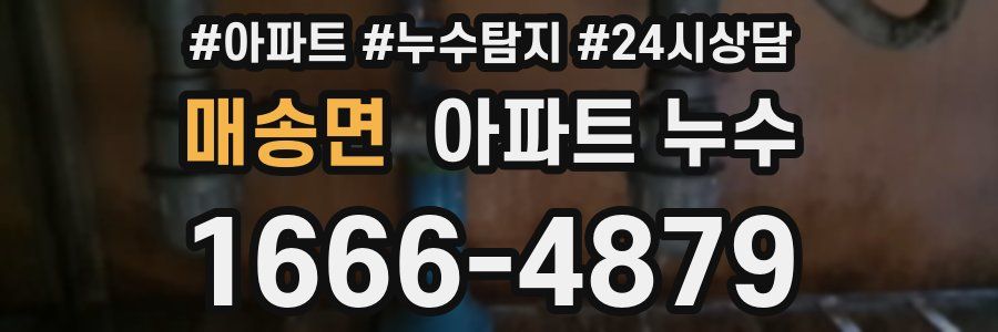 매송면 누수탐지