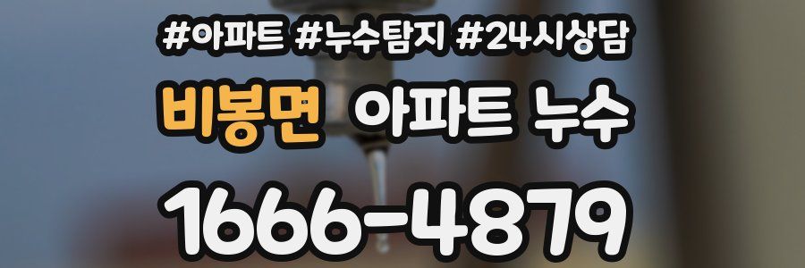 비봉면 누수탐지