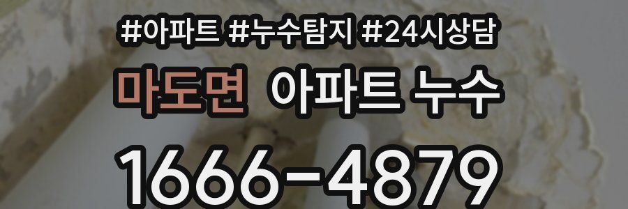 마도면 누수탐지