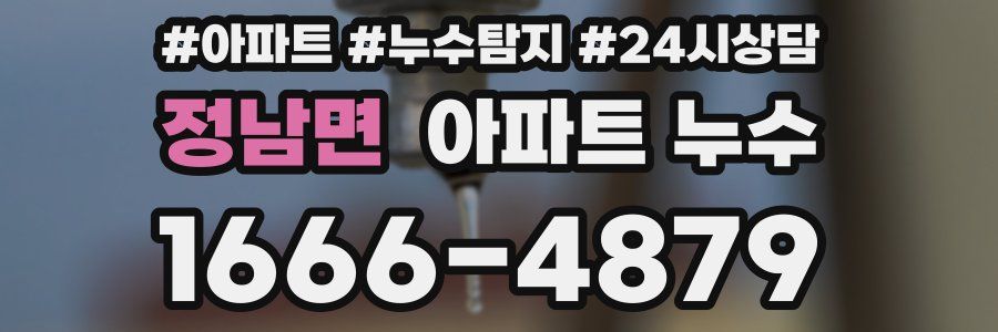 정남면 누수탐지