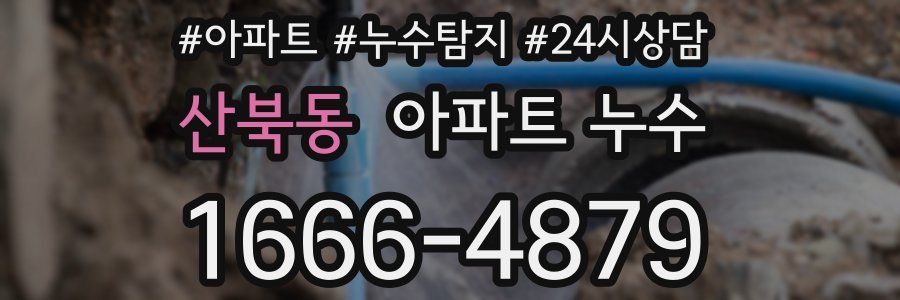 산북동 누수탐지