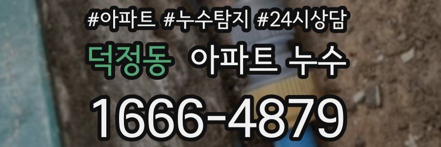 덕정동 누수탐지