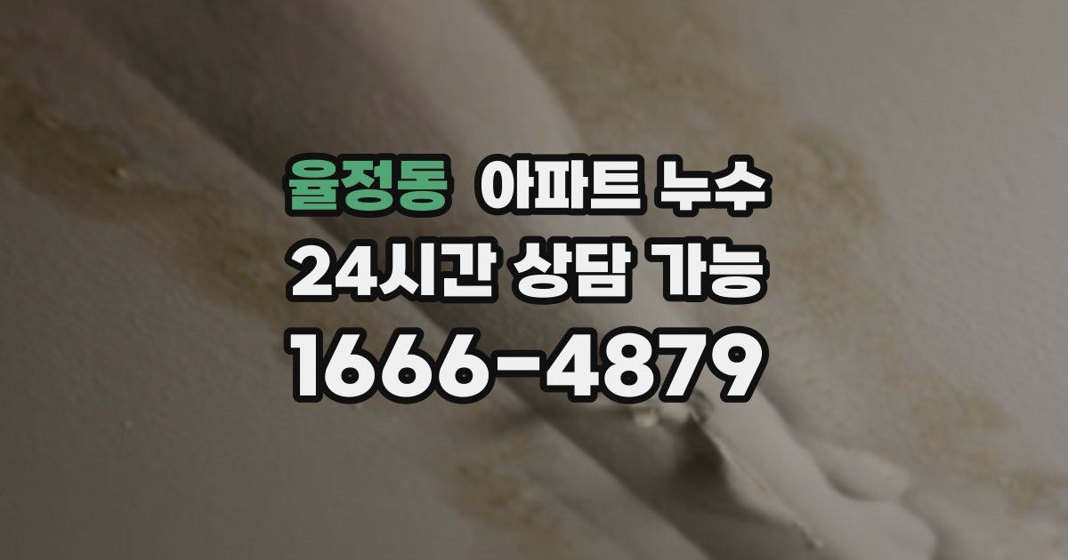 율정동 아파트 누수