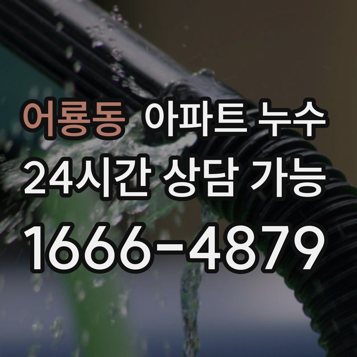 어룡동 아파트 누수탐지