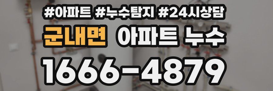 군내면 누수탐지