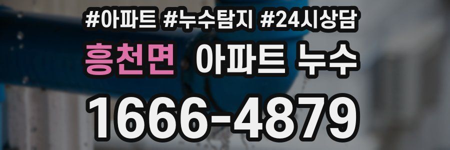 흥천면 누수탐지