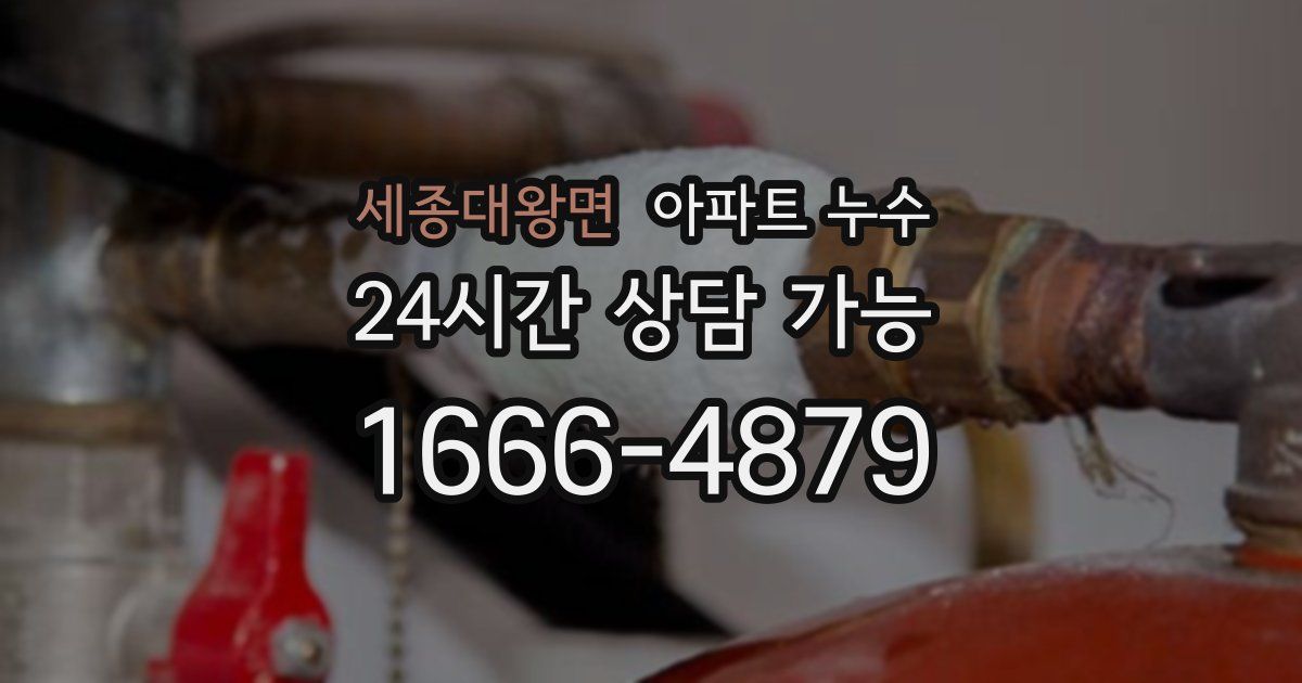 세종대왕면 아파트 누수