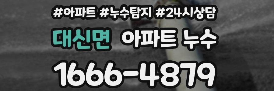 대신면 누수탐지