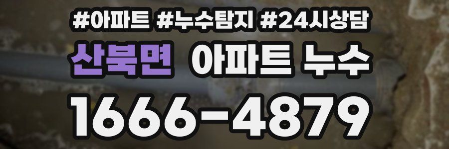 산북면 누수탐지