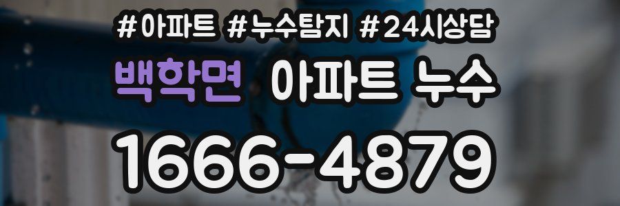 백학면 누수탐지