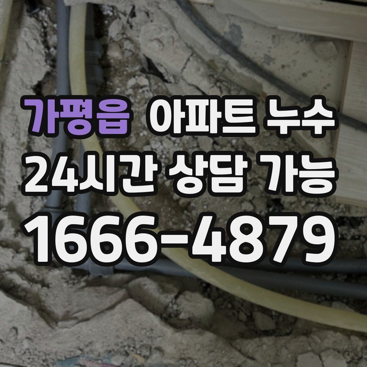 가평읍 아파트 누수 벽지 끝선이 검게 변할 때