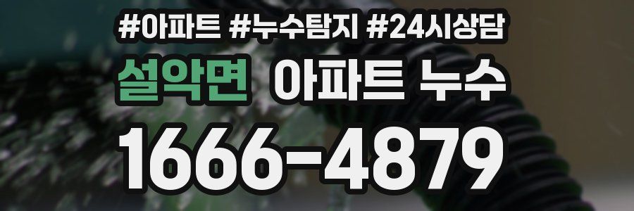 설악면 누수탐지