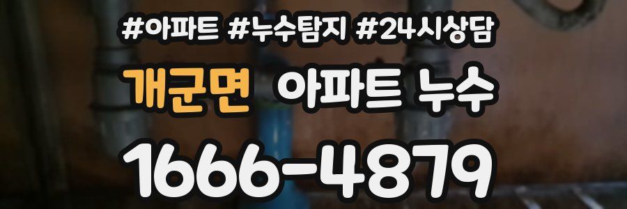 개군면 누수탐지