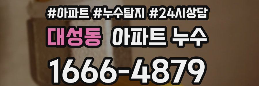 대성동 누수탐지