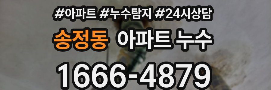 송정동 누수탐지