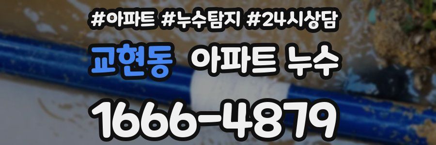 교현동 누수탐지