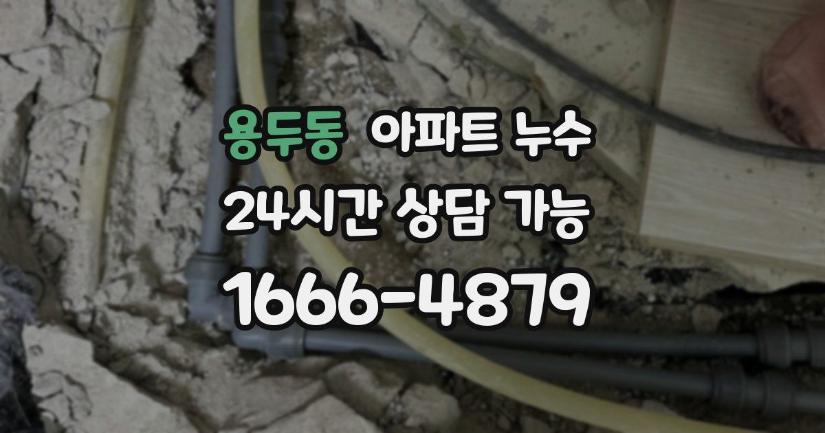 용두동 아파트 누수