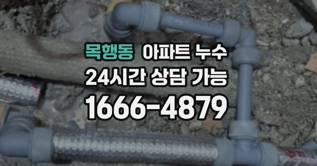 목행동 아파트 누수