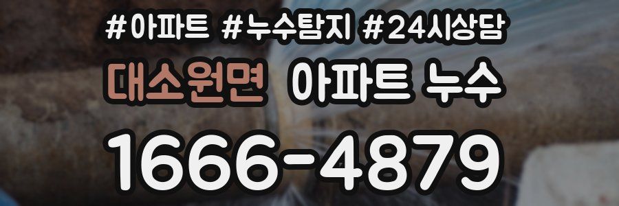 대소원면 누수탐지