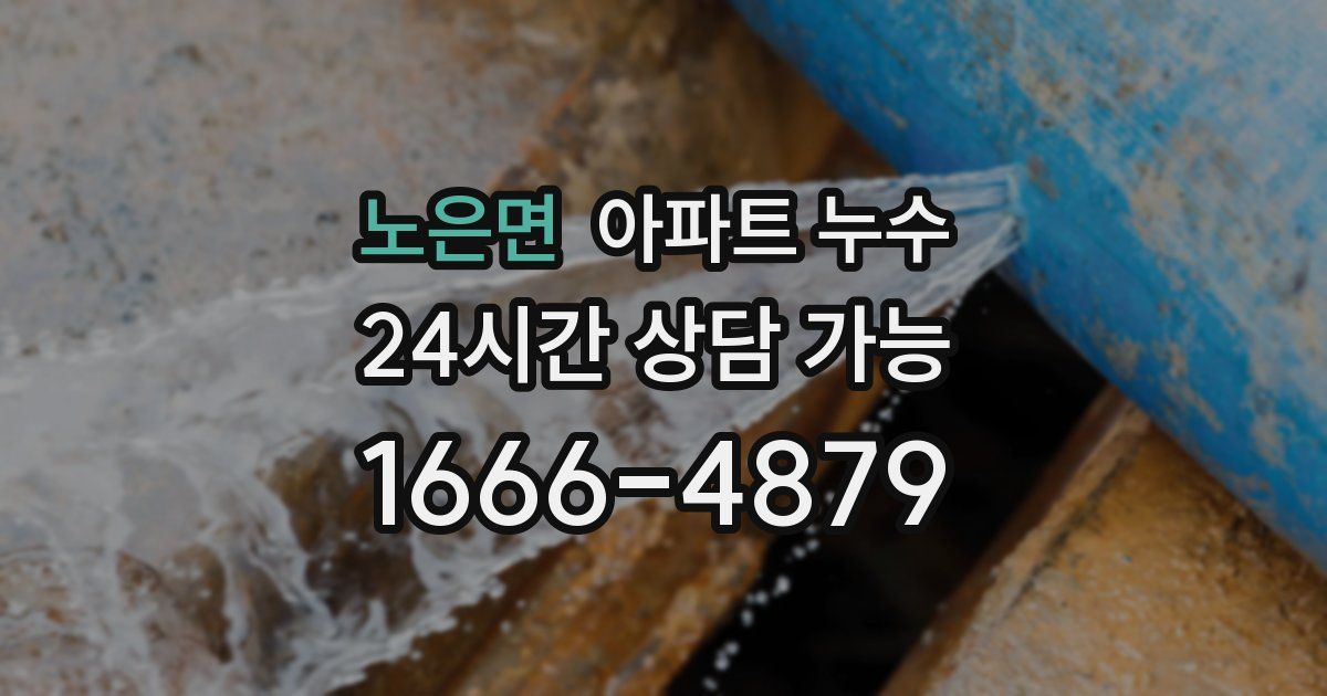 노은면 아파트 누수