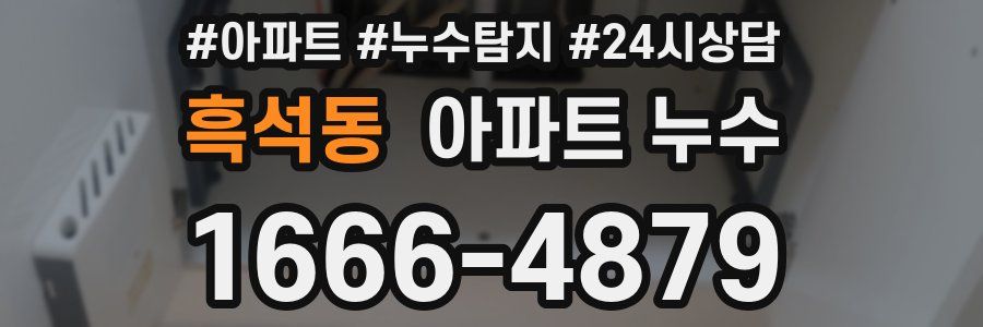 흑석동 누수탐지