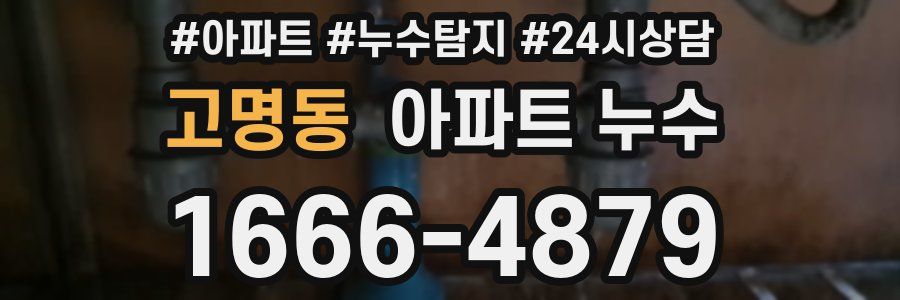 고명동 누수탐지