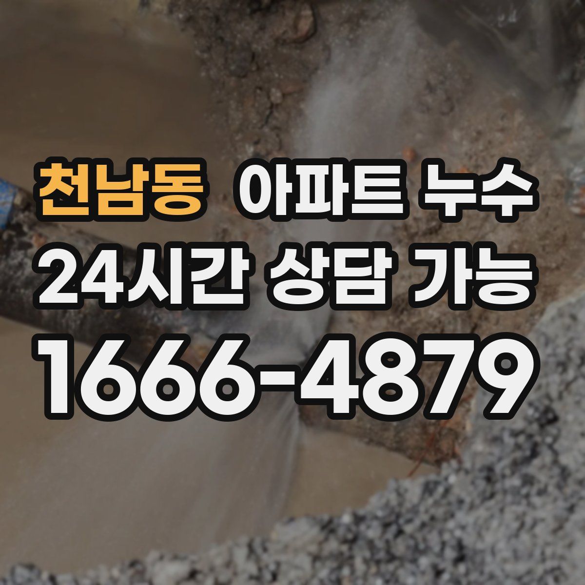 천남동 아파트 누수탐지