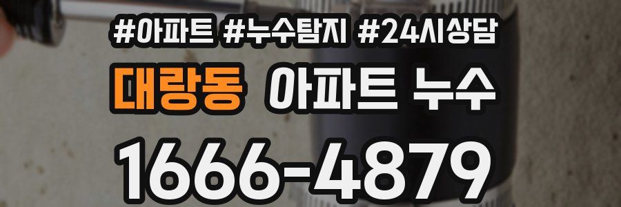 대랑동 누수탐지