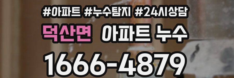 덕산면 누수탐지