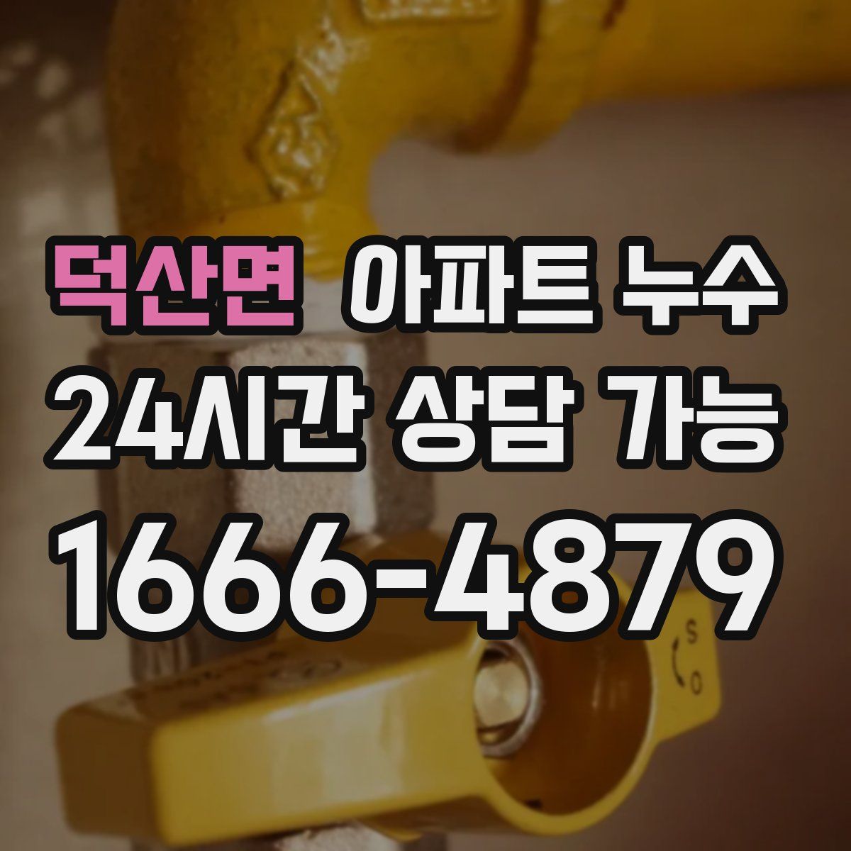 덕산면 아파트 누수탐지