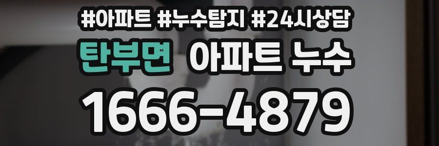 탄부면 누수탐지