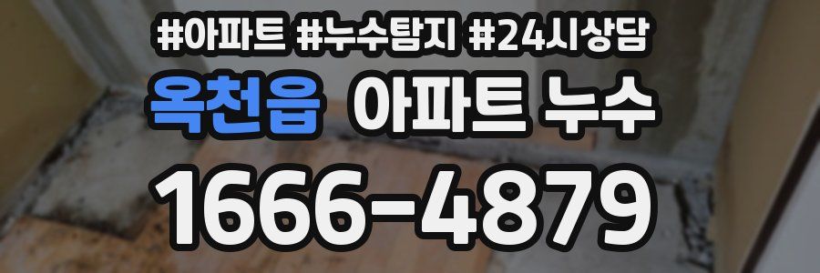 옥천읍 누수탐지