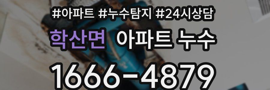 학산면 누수탐지