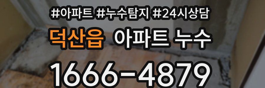 덕산읍 누수탐지