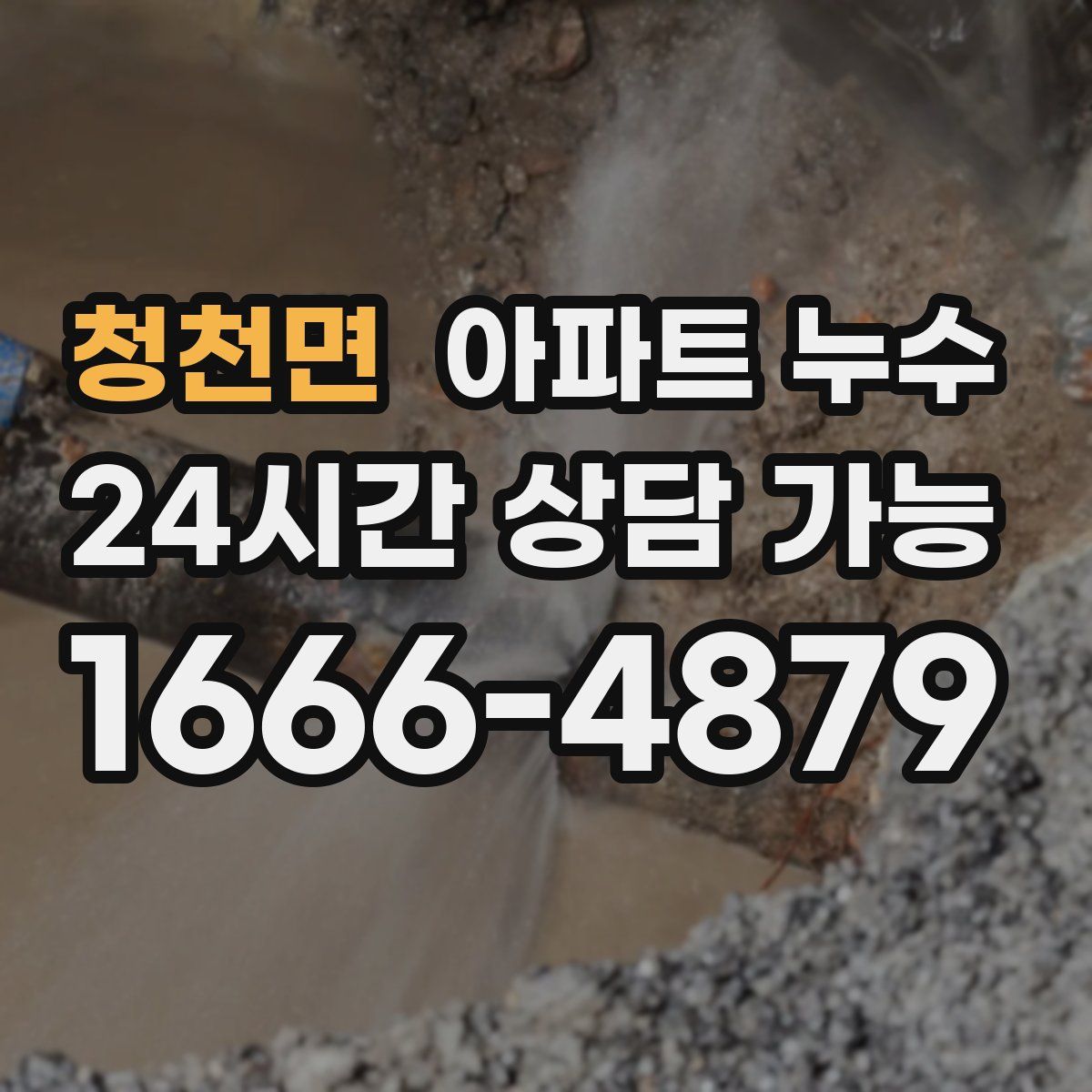 청천면 아파트 누수탐지