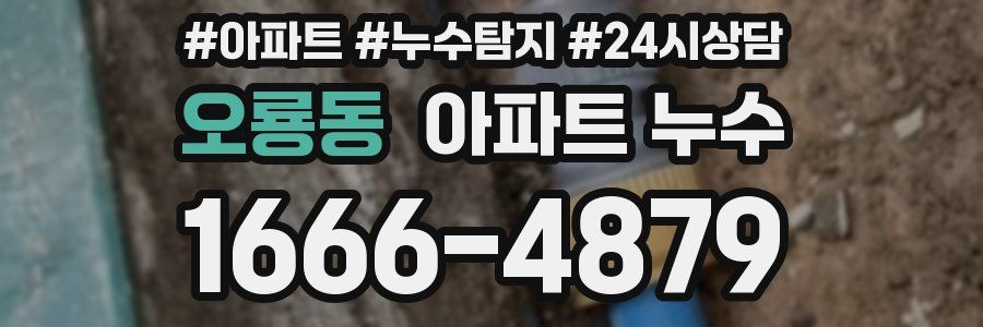 오룡동 누수탐지