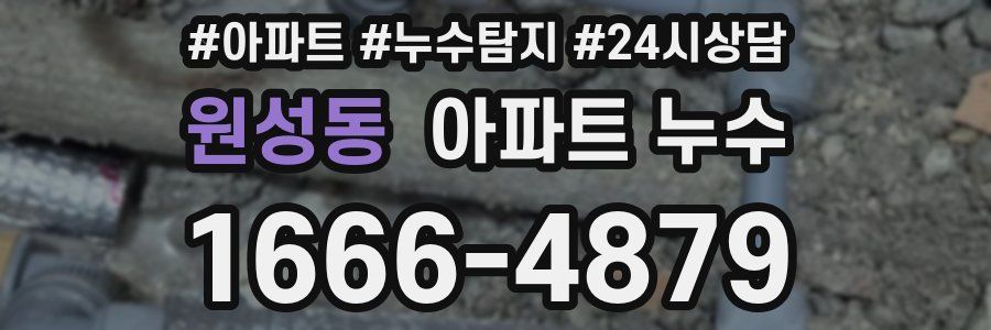 원성동 누수탐지