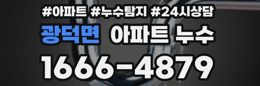 광덕면 누수탐지