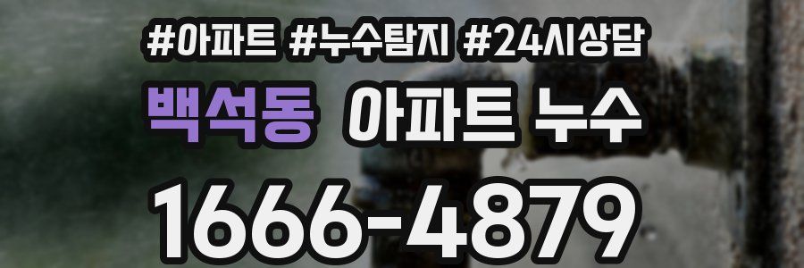 백석동 누수탐지