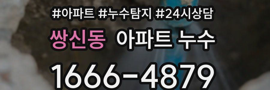 쌍신동 누수탐지