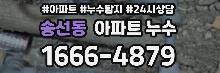 송선동 누수탐지