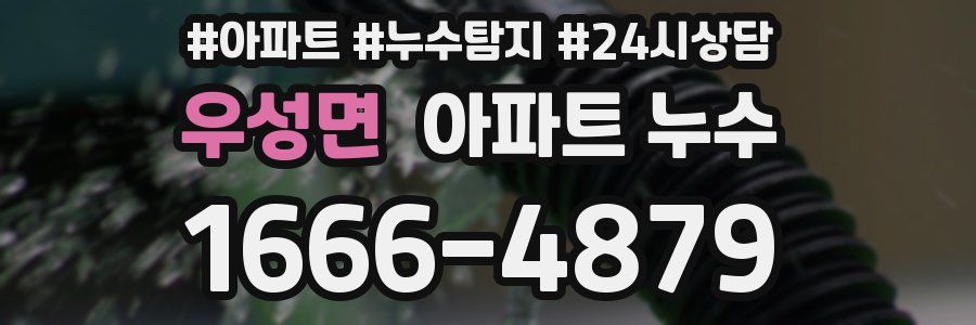 우성면 누수탐지