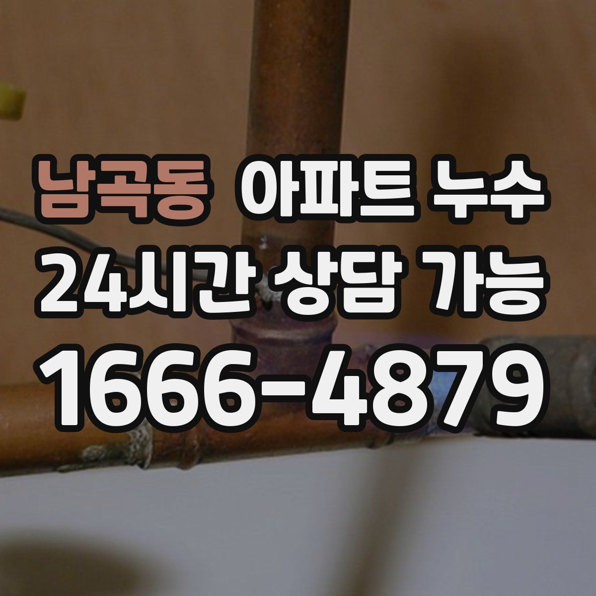 남곡동 아파트 누수탐지